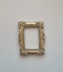 Miniatyr tavelram, ram - till dockhus, tittskåp med mera (variant 6)