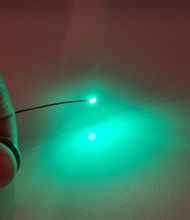 Tråd med LED-ljus (grön) För dockhus, tittskåp, tågräls