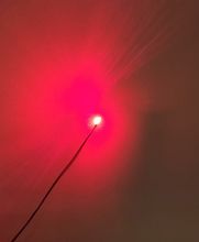 Tråd med LED-ljus (rött) För dockhus, tittskåp, tågräls