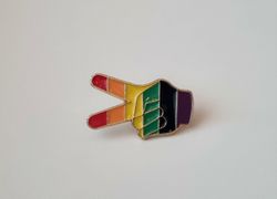 Pins, HBTQ - Peace, fredstecknet