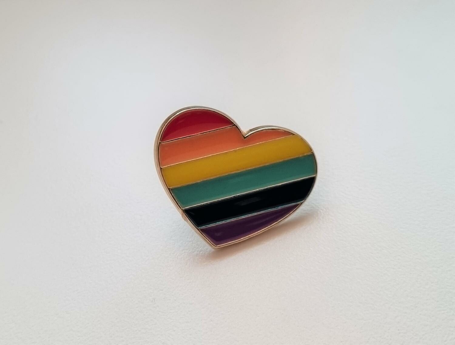 Pins, HBTQ - Hjärta (variant 1)