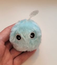 Interaktiv talande boll med grodljud - För katten, Fluffig blå boll
