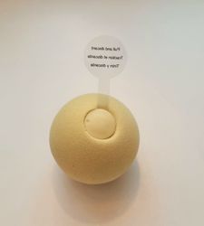 Interaktiv talande boll med ljud av syrsa - För katten, slät gul boll