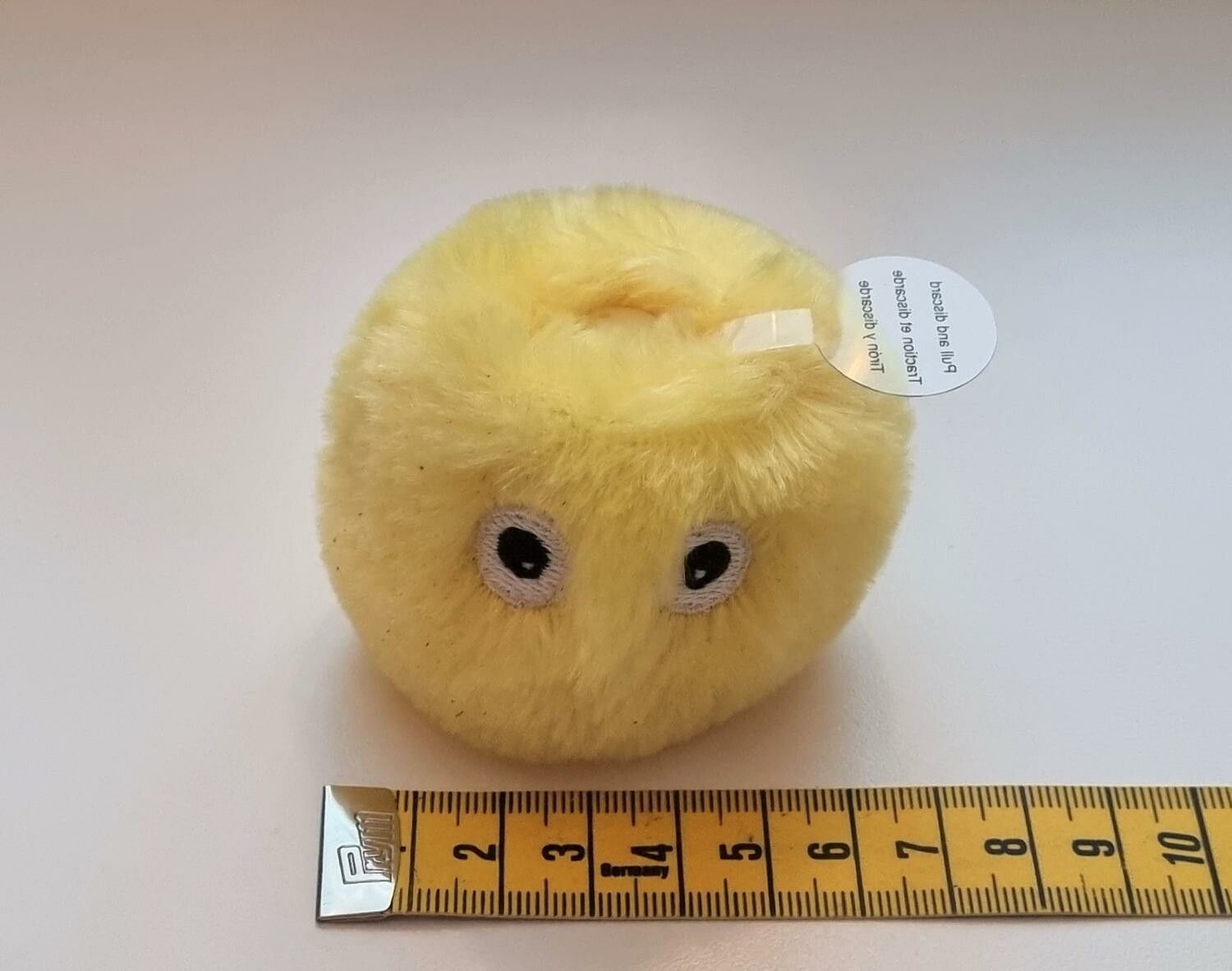 Interaktiv talande boll med ljud av syrsa - För katten, Fluffig gul boll