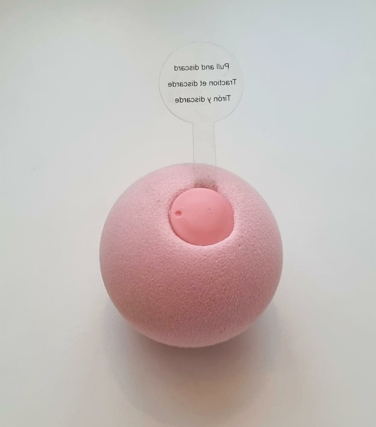 Interaktiv talande boll med fågelkvitter - För katten, slät rosa boll