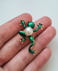 Brosch, Söt liten groda (variant 3)