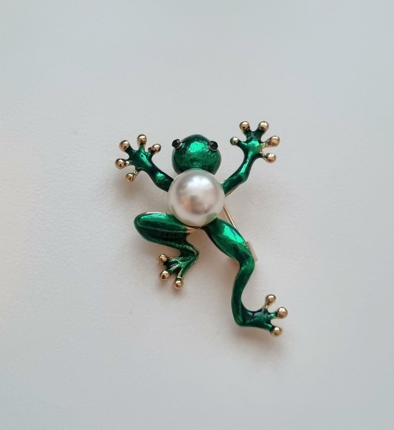Brosch, Söt liten groda (variant 3)
