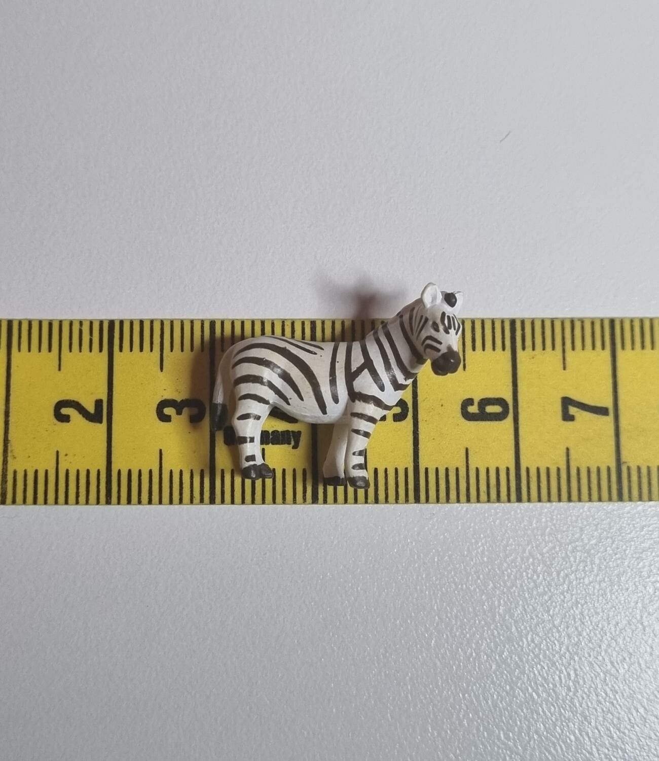 Kylskåpsmagnet Zebra, miniatyr, minidjur med magnet