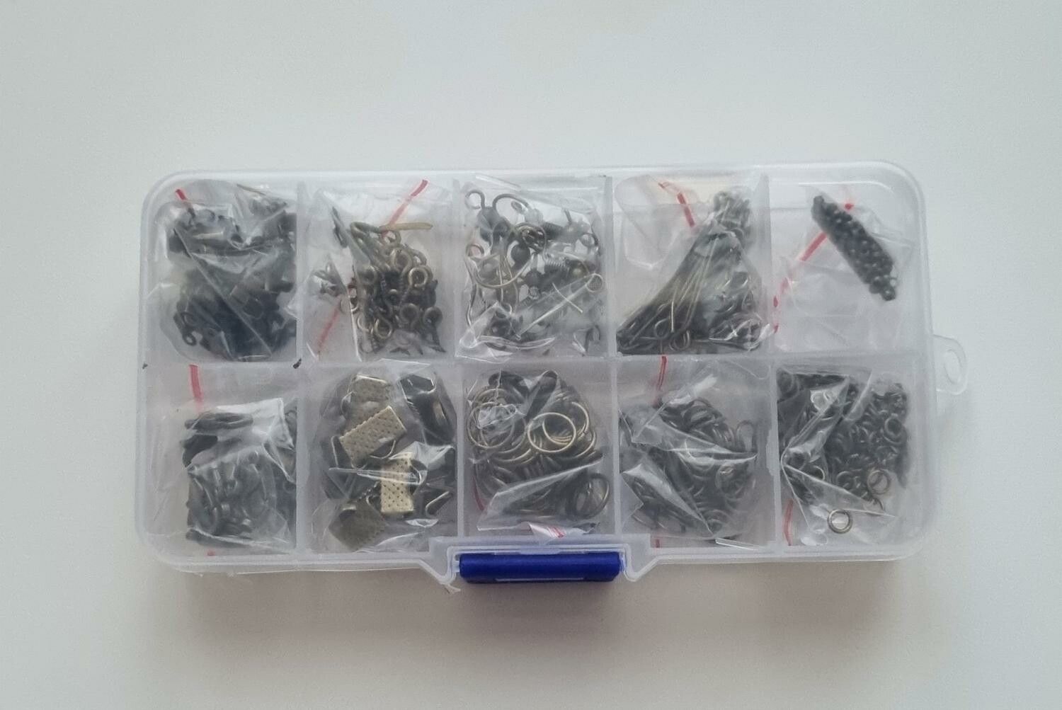 710 st delar med smyckestillbehör, smyckespaket (brons)