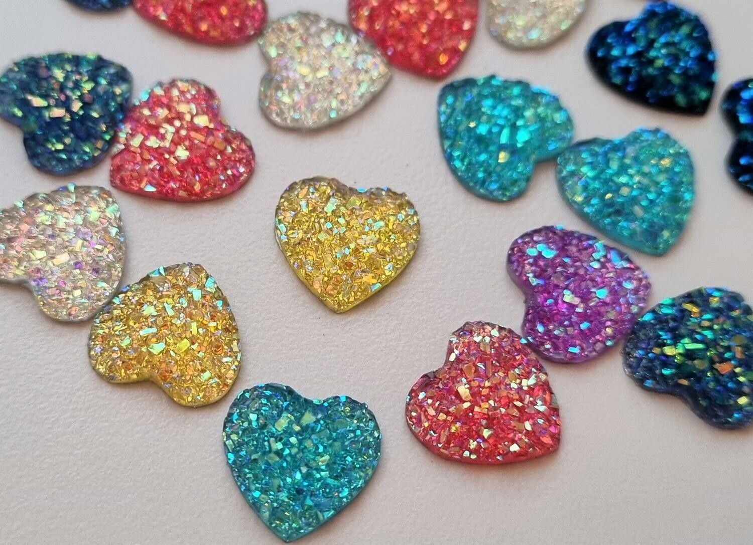30 st Hjärtan, Flatbacks för dekoration och scrapbooking