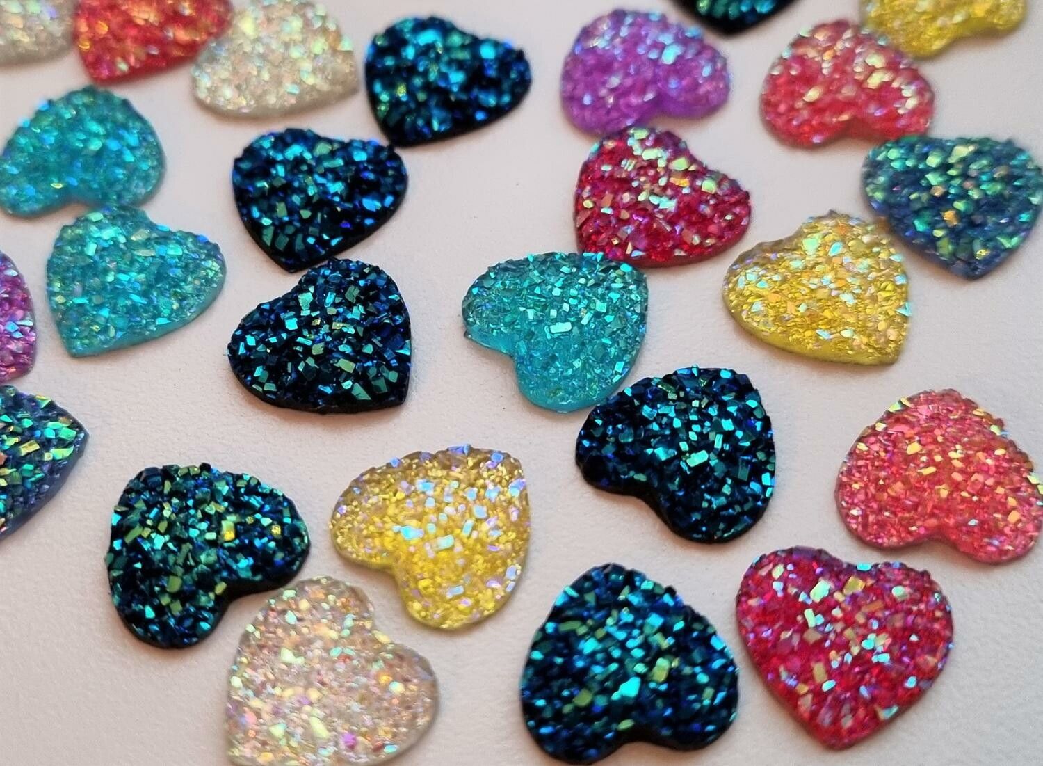 30 st Hjärtan, Flatbacks för dekoration och scrapbooking