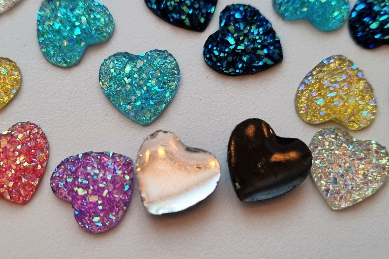 30 st Hjärtan, Flatbacks för dekoration och scrapbooking