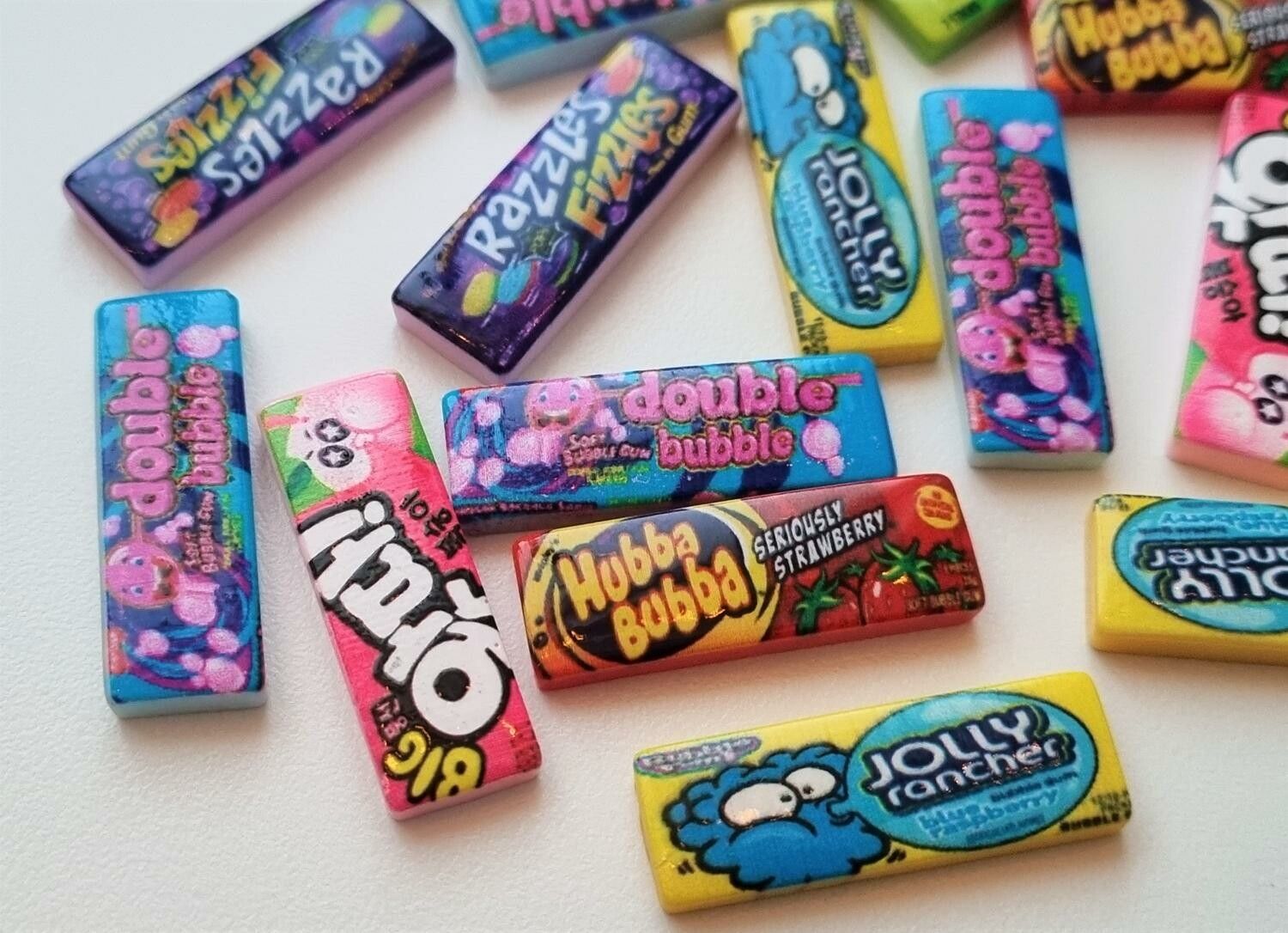 1 st Godis / Tuggummi i resin / flatbacks