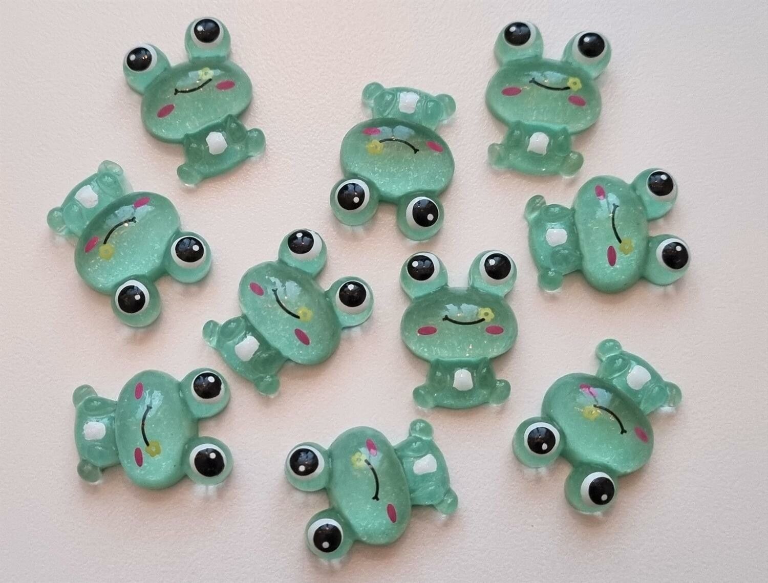 1 st Groda. Miniatyr / flatbacks för dekoration och scrapbooking