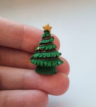 1 st julgran / gran. Miniatyrer, figuriner för dockskåp (variant 4)