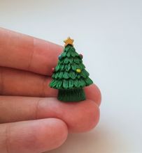 1 st julgran / gran. Miniatyrer, figuriner för dockskåp (variant 1)