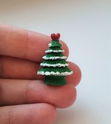 1 st julgran / gran. Miniatyrer, figuriner för dockskåp (variant 2)