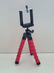 Tripod Octopus, hållare för mobiltelefon - Röd