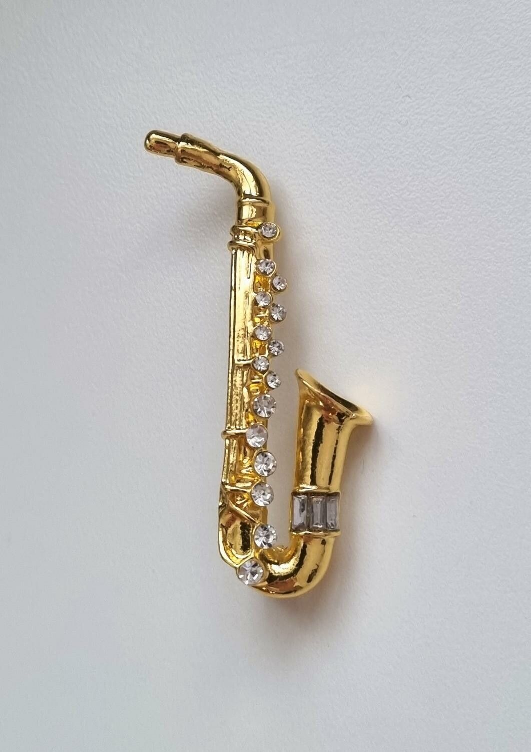 1 st detaljrik brosch hänge - Saxofon