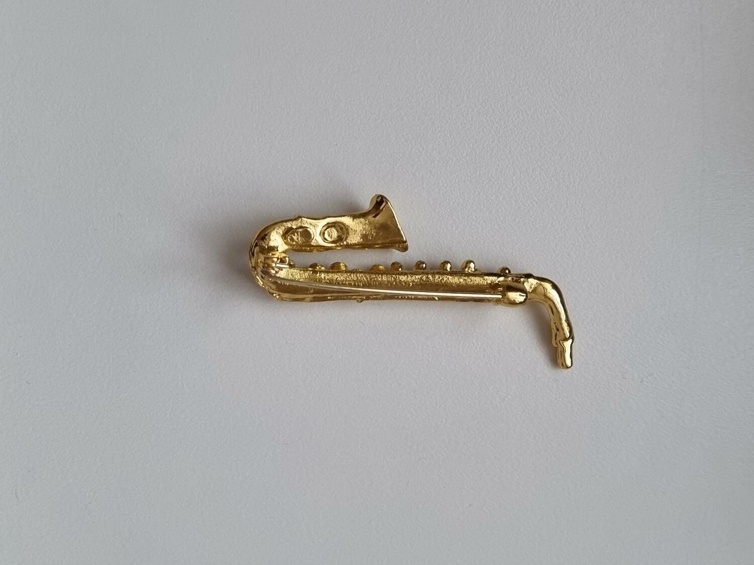 1 st detaljrik brosch hänge - Saxofon