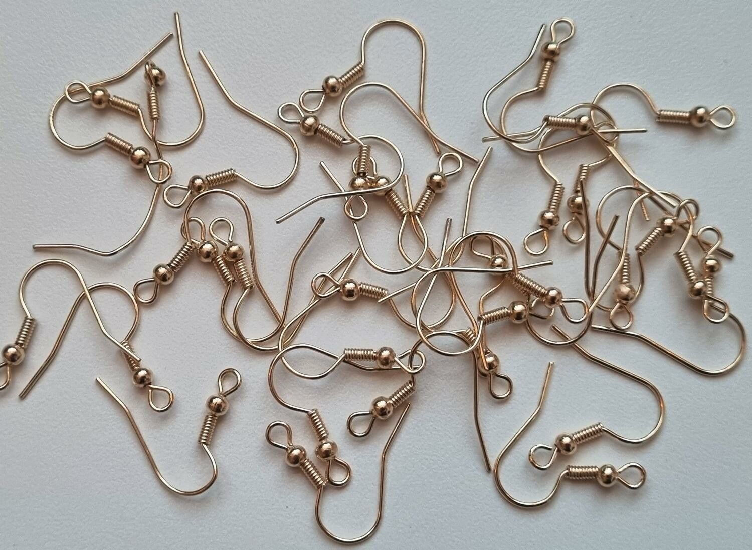 20 st örhängeskrokar i rostfritt stål (12 x 20 mm) - KC Gold