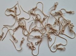 20 st örhängeskrokar i rostfritt stål (12 x 20 mm) - KC Gold