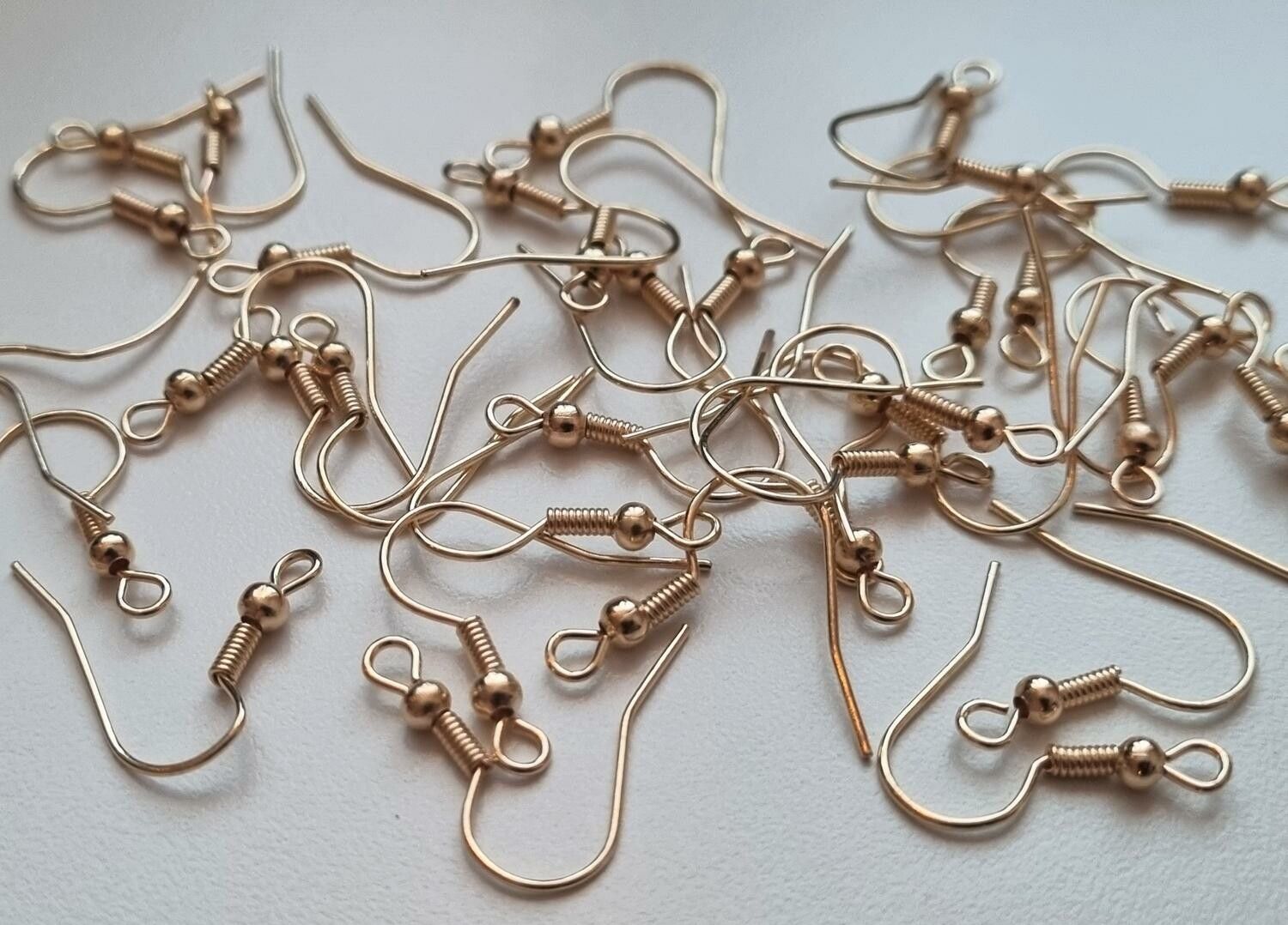 20 st örhängeskrokar i rostfritt stål (12 x 20 mm) - KC Gold