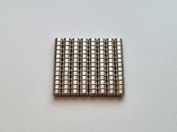 100 st Neodymium magneter (3x2 mm) runda magneter