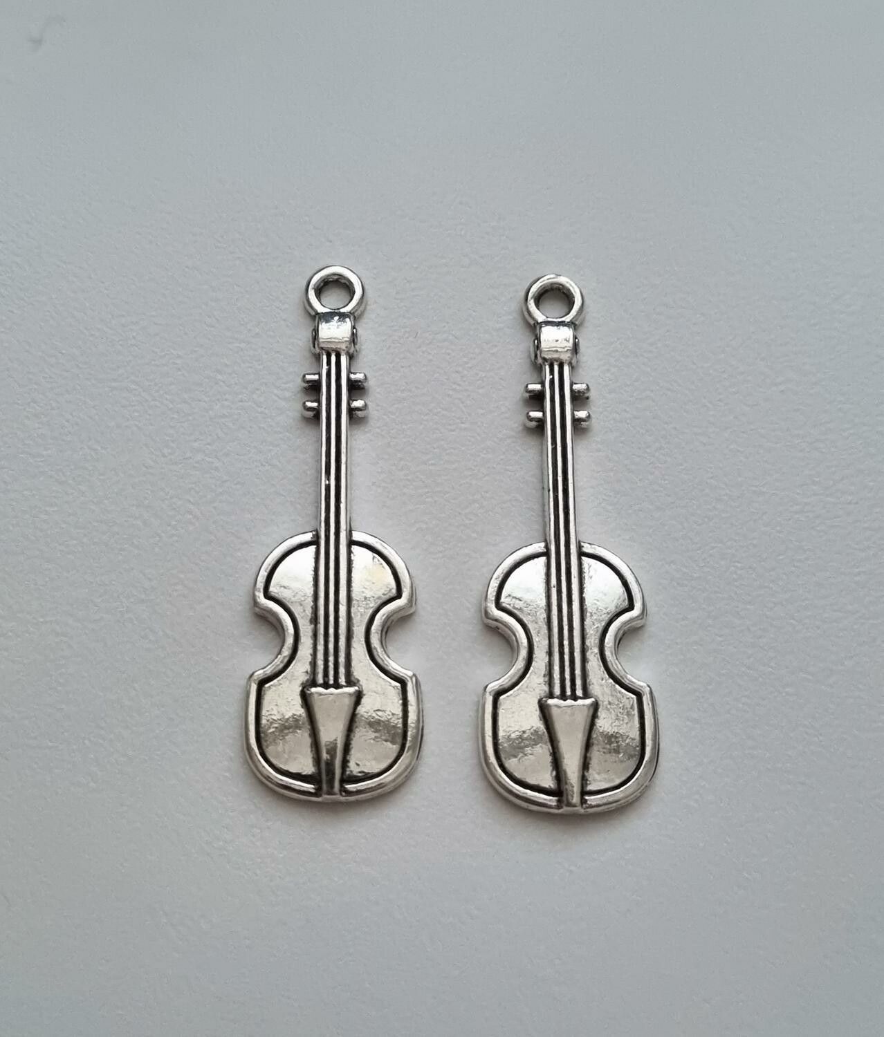 2 st miniatyrer berlocker - Fiol / violin
