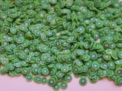 1000 st små frukter (Kiwi) av mjuk lera, polymerlera för scrapbooking