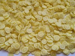 1000 st små frukter (Citron) av mjuk lera, polymerlera för scrapbooking