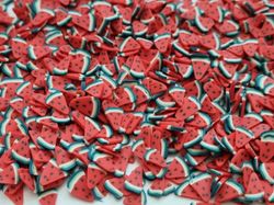 1000 st små frukter (Melonbitar) av mjuk lera, polymerlera för scrapbooking