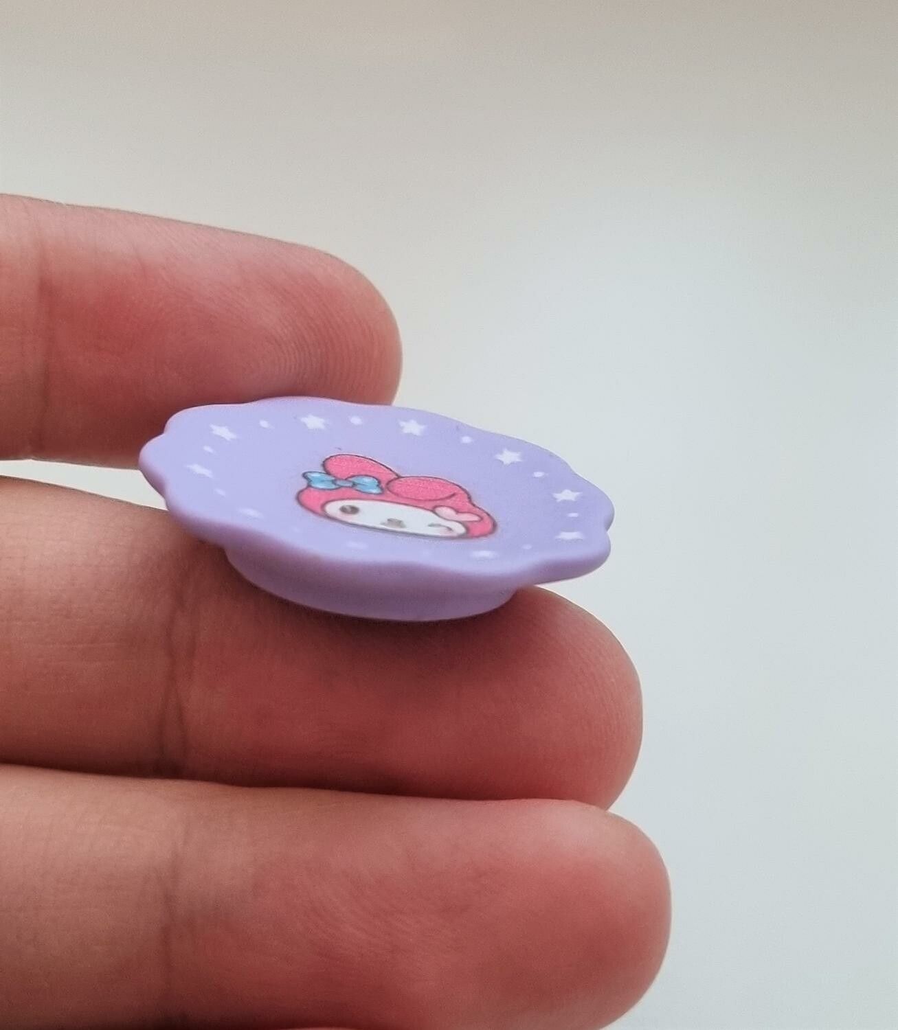 1 st fat / tallrik. Miniatyr för dockskåp, tittskåp (lila)