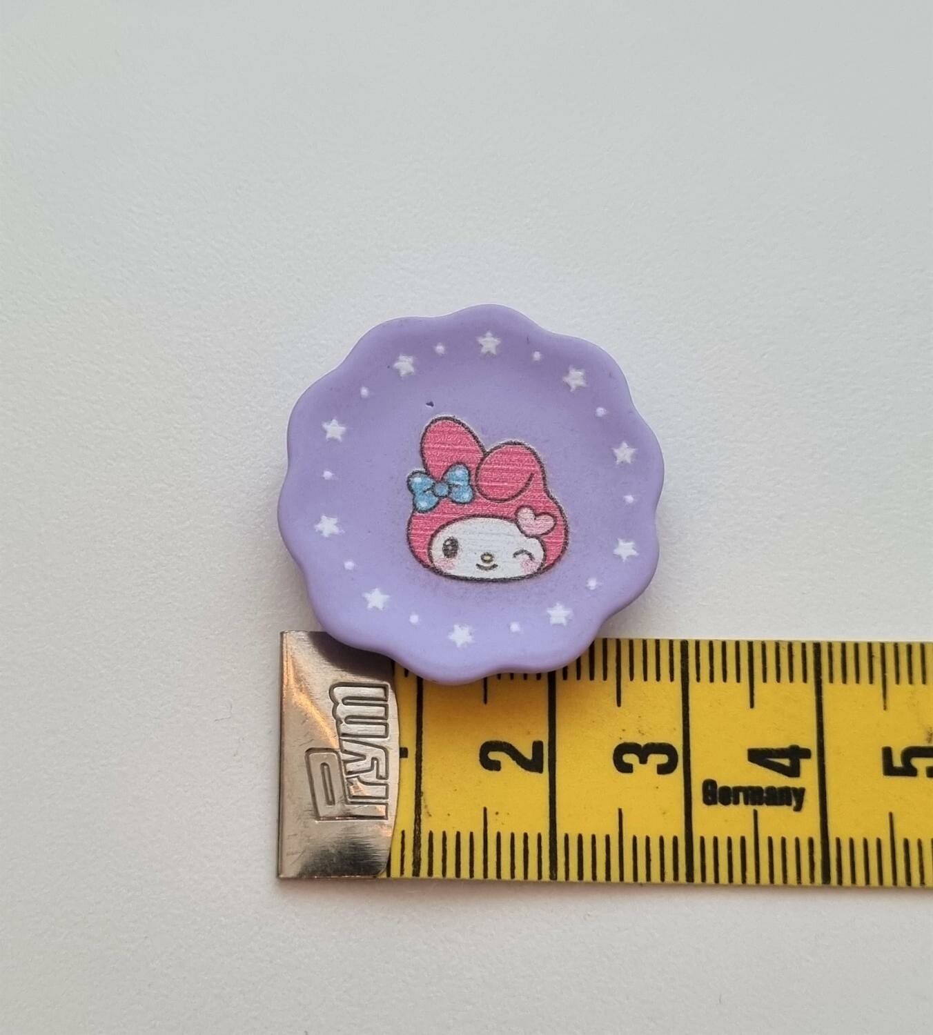 1 st fat / tallrik. Miniatyr för dockskåp, tittskåp (lila)