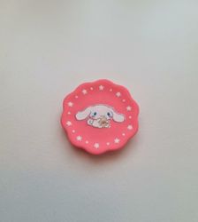 1 st fat / tallrik. Miniatyr för dockskåp, tittskåp (rosa)