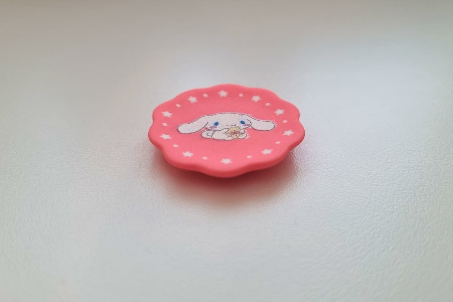 1 st fat / tallrik. Miniatyr för dockskåp, tittskåp (rosa)