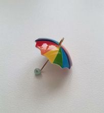 1 st berlock, charm, hänge, miniatyr - Paraply i fina färger