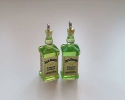 Jack Daniels miniatyrer, flaskor, miniflaskor Berlocker / hängen (2 st)