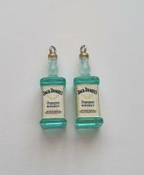 Jack Daniels miniatyrer, flaskor, miniflaskor Berlocker / hängen (2 st)