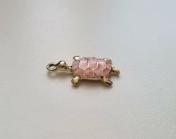 Sköldpadda hänge berlock (1 st, rosa)
