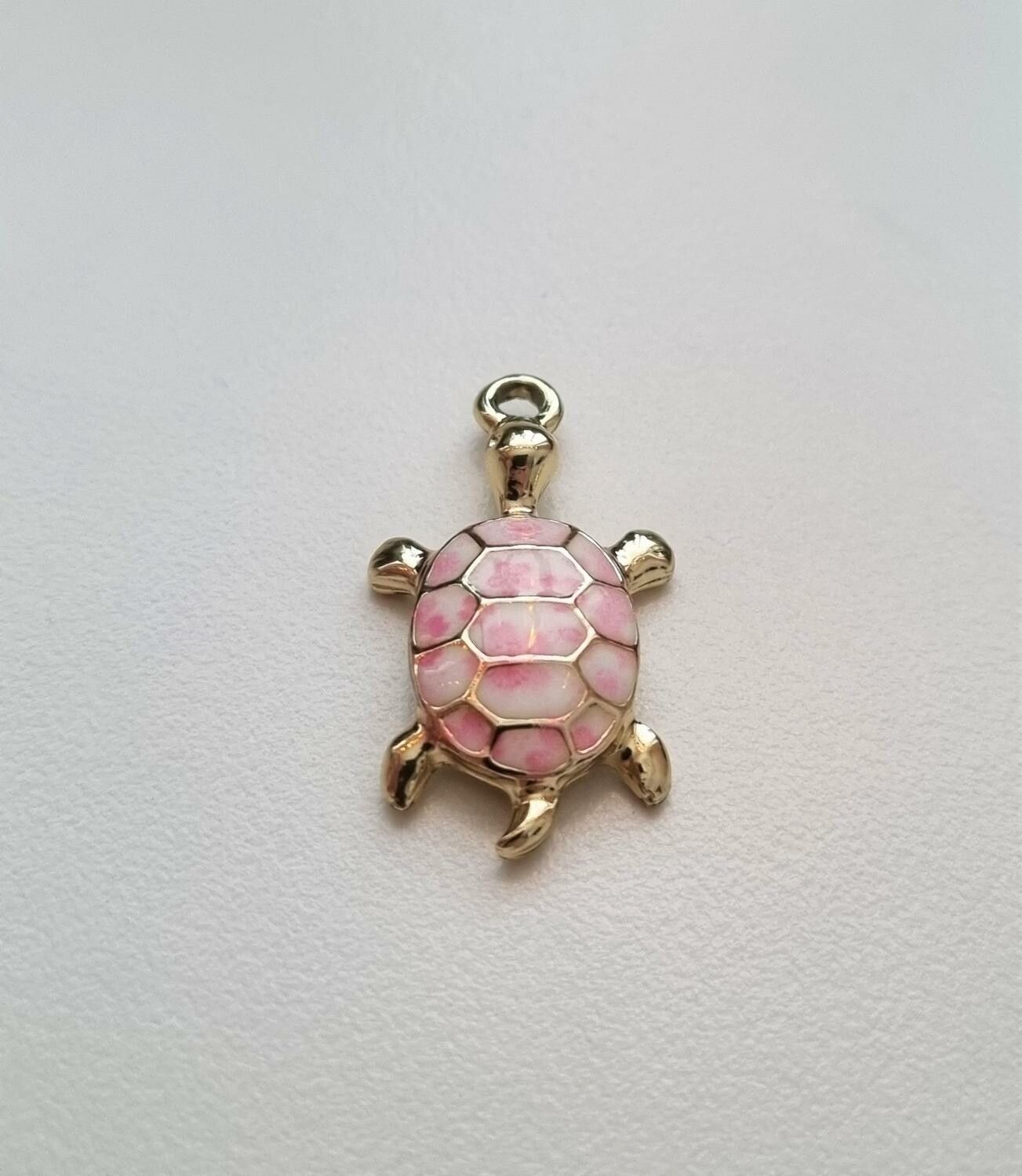 Sköldpadda hänge berlock (1 st, rosa)