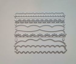 9 st dies, cutting dies för scrapbooking