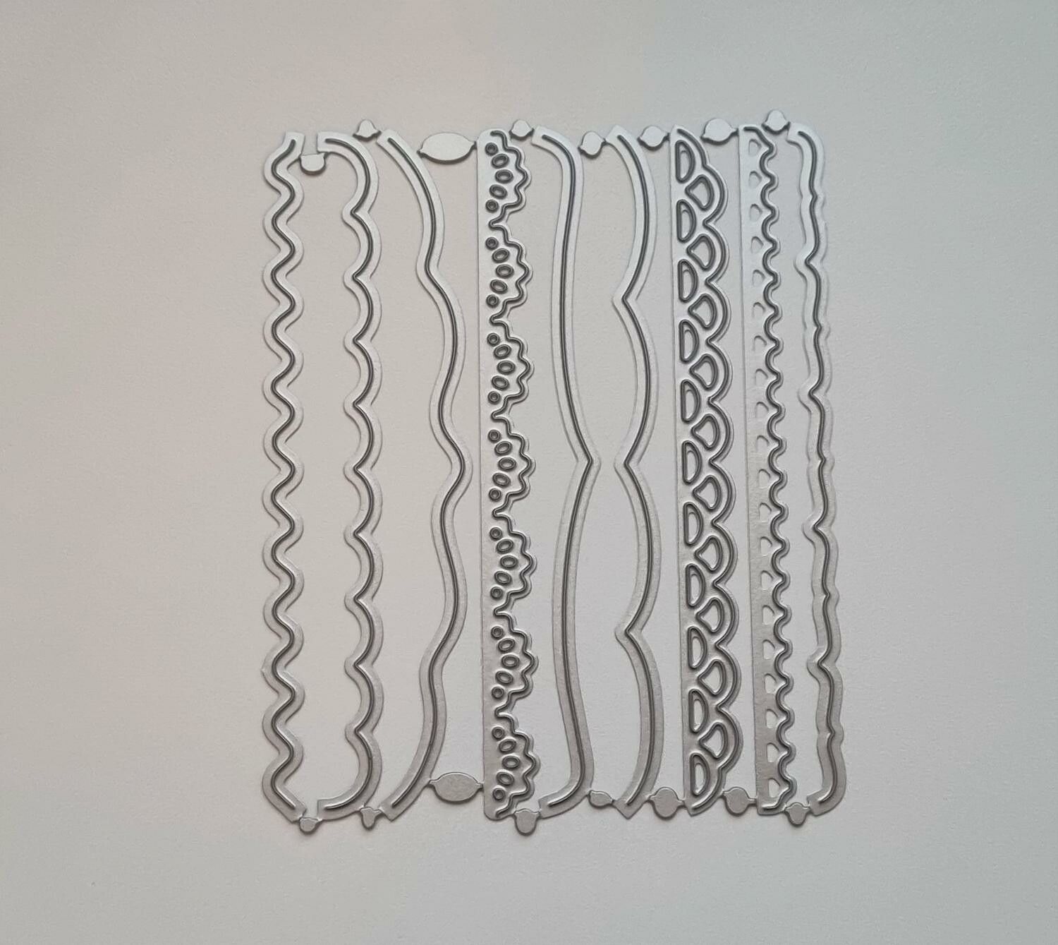 9 st dies, cutting dies för scrapbooking