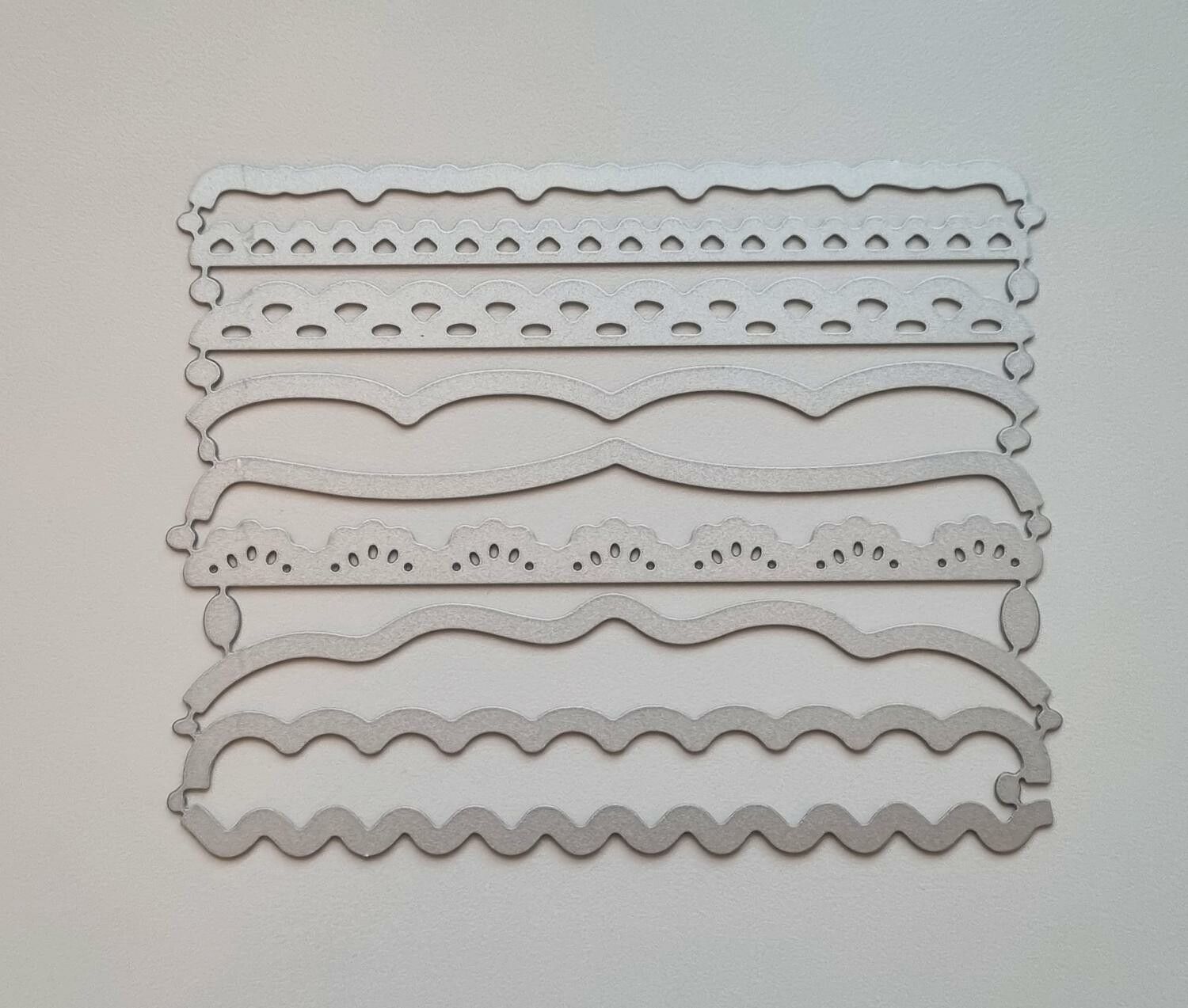 9 st dies, cutting dies för scrapbooking