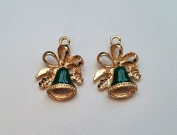 2 st bjällror, Julbjällror. Hängen / berlocker / charms till jul