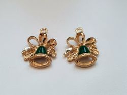 2 st bjällror, Julbjällror. Hängen / berlocker / charms till jul