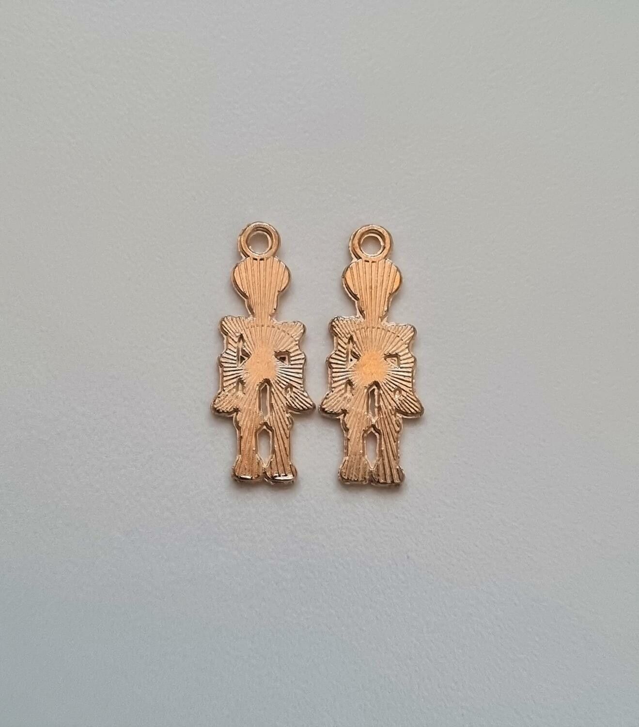 2 st Skelett, Skeleton. Berlocker / charms för smyckestillverkning