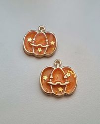 2 st Pumpor Berlocker / charms för Halloween (variant 3)