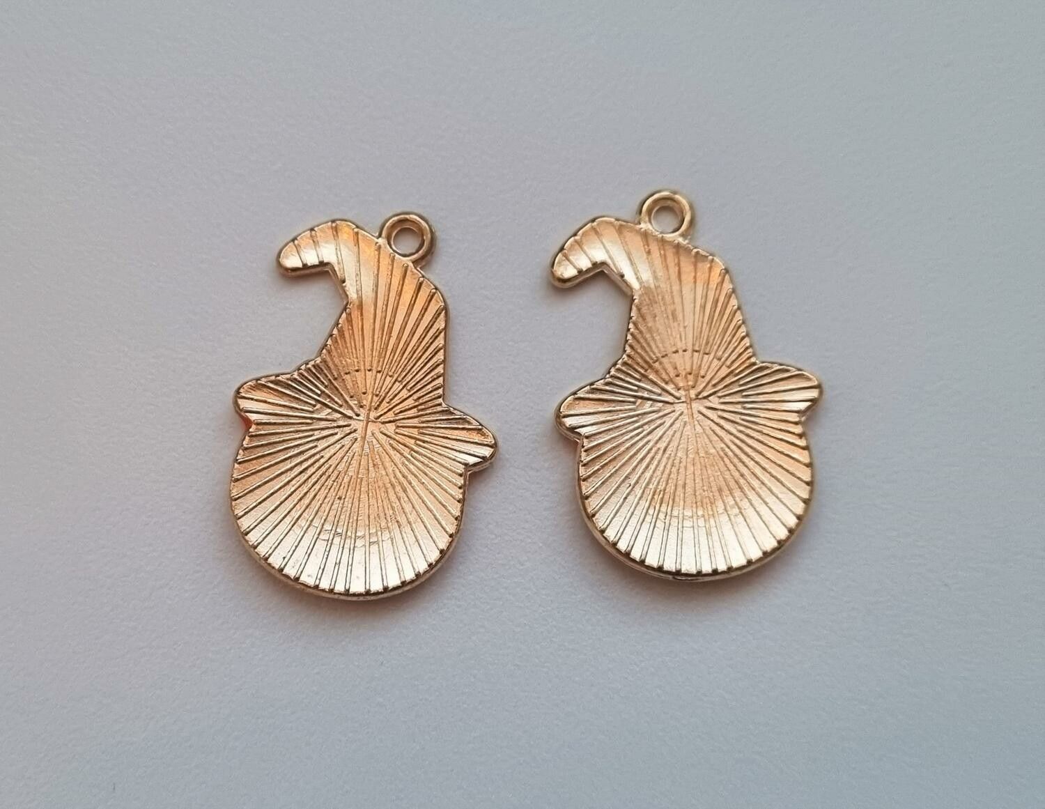 2 st Pumpor Berlocker / charms för Halloween (variant 1)