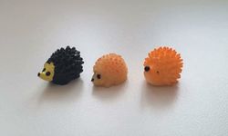3 st Igelkottar - miniatyrer / figuriner för dockskåpet, tittskåp mm